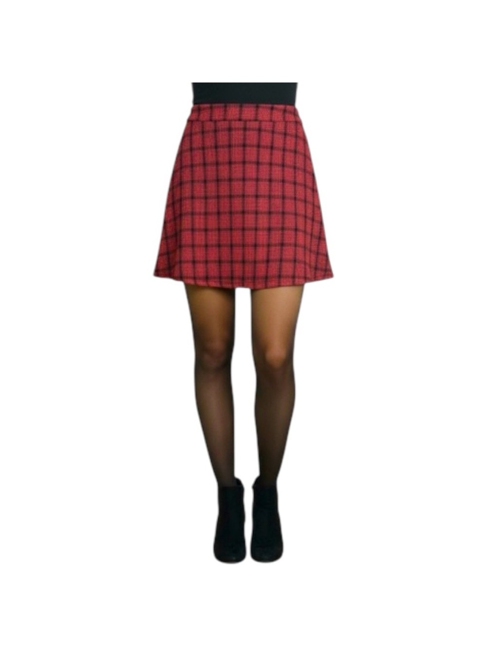American Eagle Plaid Pull On Lightweight Skirt Size Small